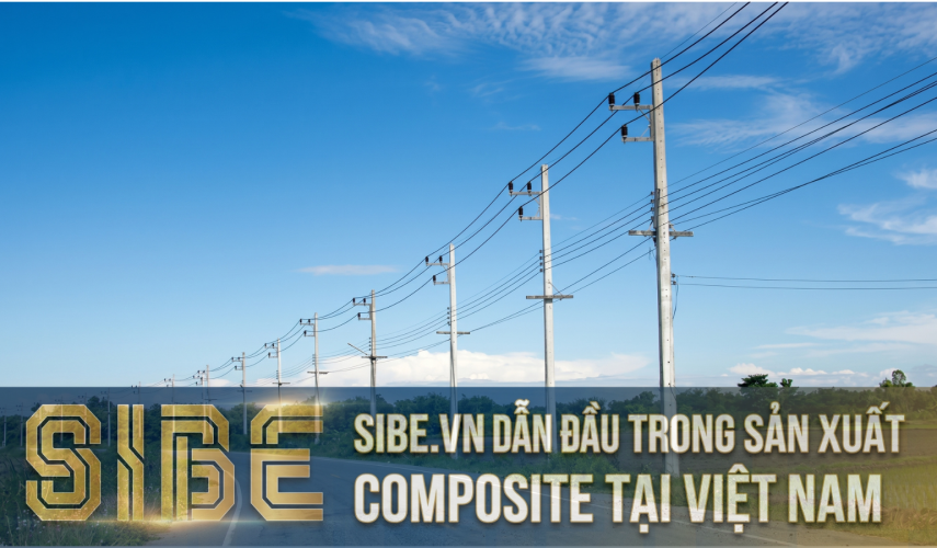 Cột / Trụ điện làm từ composite FRP thương hiệu SIBE 